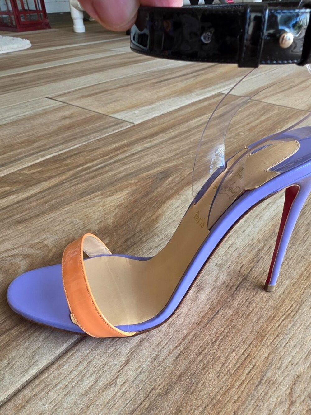 Christian Louboutin Jonatina Multicolored Patent Leather Shoe Eur.37.5